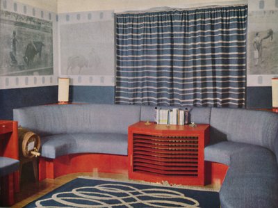 Spillelokale - Cocktailbar i Earl of Jerseys London-hus, 1938 af Unbekannt