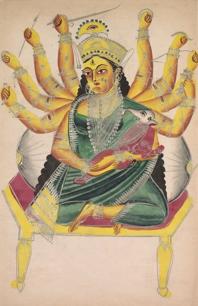 Ganesha-Janani Mor til Ganesh, 1800-tallet. af Unbekannt