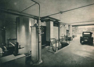 Garage i et privat hus ved Garches, nær Paris. Arkitekter, Le Corbusier og Pierre Jeanneret, 1 af Unbekannt