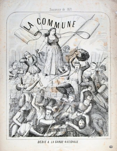 Nationalgarden, Paris Kommune, 1871. af Unbekannt