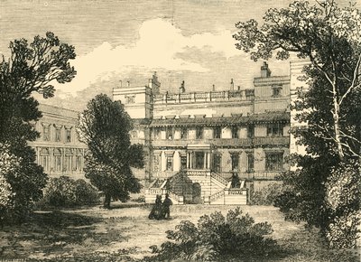 Garden Front of Northumberland House, 1881. af Unbekannt