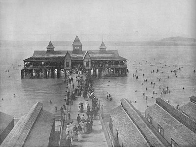 Garfield Beach, Great Salt Lake, c1897. af Unbekannt