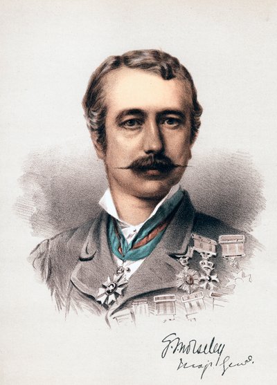 Garnet Joseph Wolseley, Viscount Wolseley, irskfødt britisk soldat, c1880 af Unbekannt