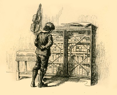 Kigger på dens låg gennem skabets gitterdøre, 1907. af Unbekannt