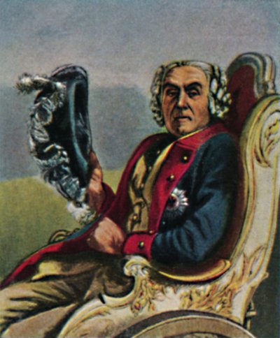 General Fouque 1698-1774. - Maleri af Menzel, 1934. af Unbekannt