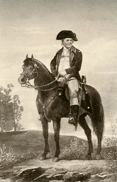 General Israel Putnam, viser uniform af en kontinental tropper, c1770, 1937. af Unbekannt