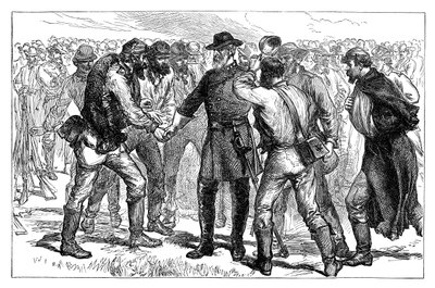 General Lee tager afsked med sine soldater, 1865 sidst i det 19. århundrede af Unbekannt