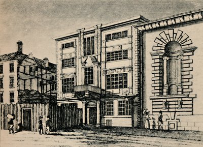 General Post Office, ca. 1793 - Viser bygninger, der støder op til Lloyds Coffee House, 1928 af Unbekannt