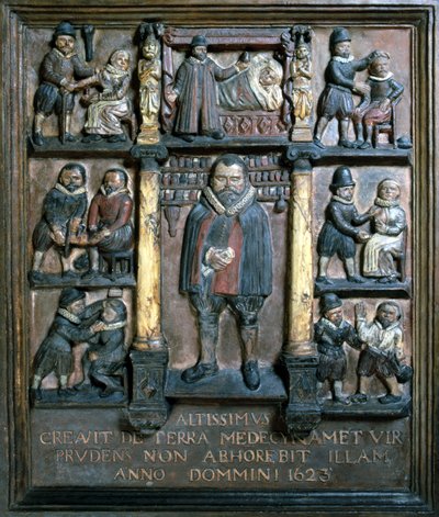 Alment praktiserende kirurger tegn, c 1623 af Unbekannt