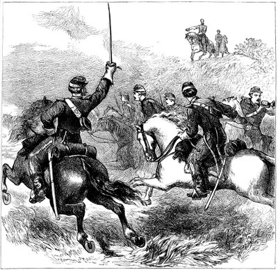 General Sheridan ved Cedar Creek, Virginia, amerikansk borgerkrig, 1864 c1880 af Unbekannt