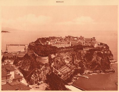 Generelt billede af Fyrstendømmet Monaco, 1930. af Unbekannt