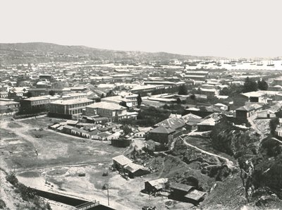 Generel udsigt over byen, Valparaiso, Chile, 1895. af Unbekannt