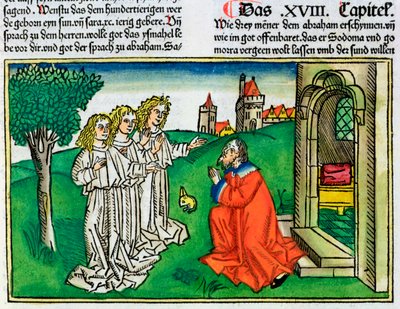 1 Mosebog 18:2: Abraham og de tre engle af Unbekannt