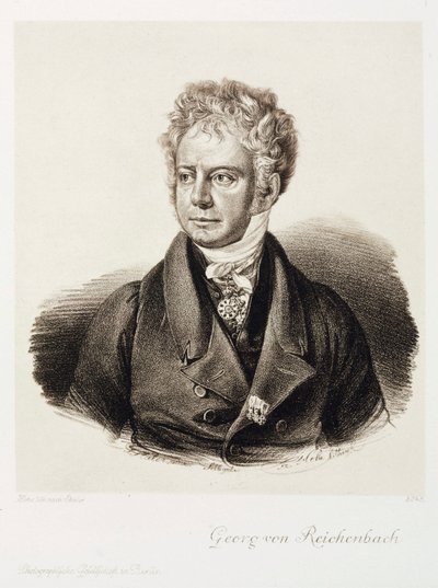 Georg von Reichenbach, tysk ingeniør og instrumentmager, c 1820 af Unbekannt