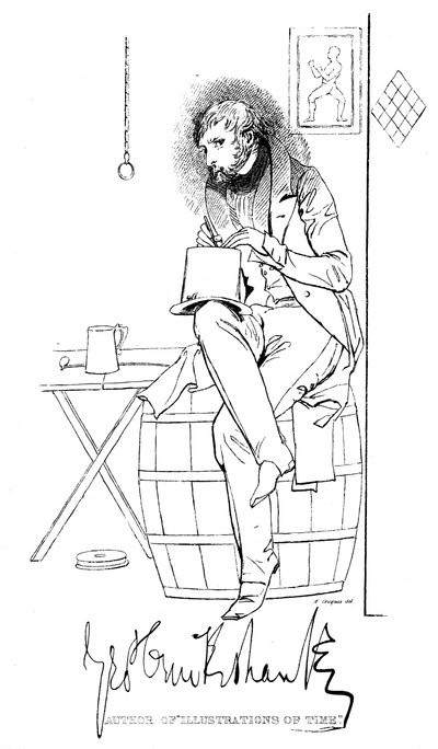 George Cruikshank 1792-1878, engelsk karikaturtegner og bogillustratør, 1800-tallet af Unbekannt