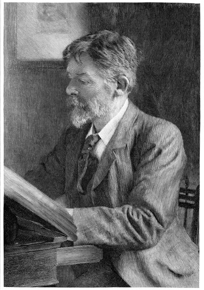 George Du Maurier, britisk forfatter og kunstner, c1890 af Unbekannt