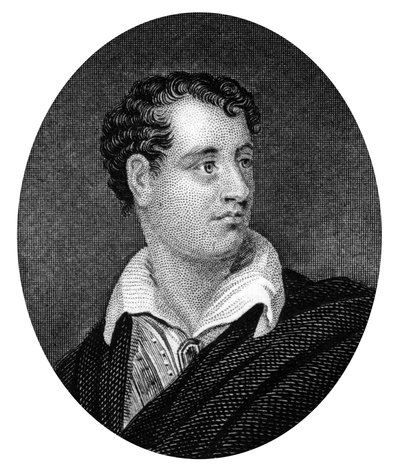 George Gordon Byron, anglo-skotsk digter og førende skikkelse i romantikken, 1877 af Unbekannt