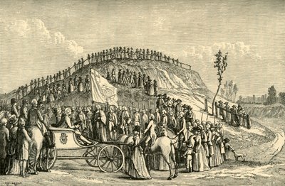George III og Dronning Charlotte ved Eton Montem, 1778, 1911. af Unbekannt