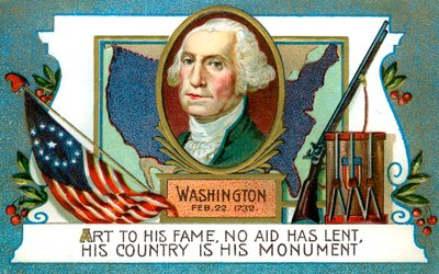 George Washington 1732-1799, amerikansk præsident, 1700-tallet af Unbekannt