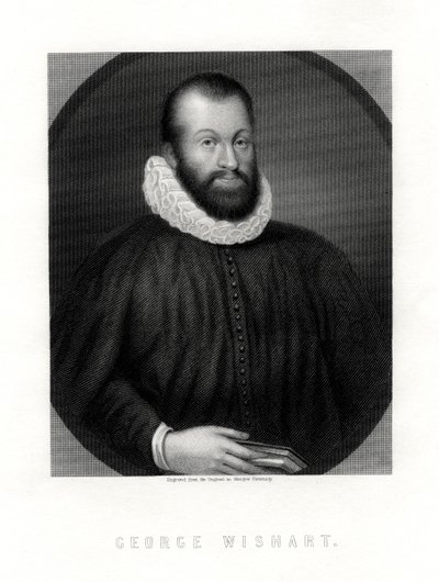 George Wishart, skotsk religiøs reformator og protestantisk martyr, 1800-tallet af Unbekannt