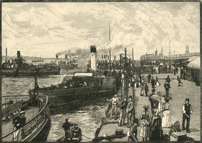 Georges Landing-Stage, 1898. af Unbekannt