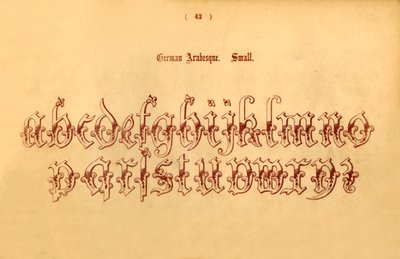 tysk arabesk. Lille, 1862 af Unbekannt
