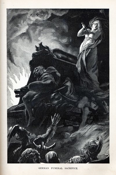 Tysk begravelsesoffer, 1882 af Unbekannt