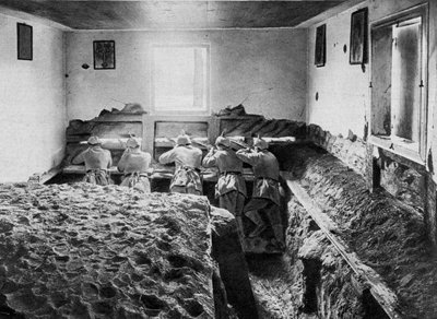 Tysk forsvarsposition på Vistula, Polen, Første Verdenskrig, 1915 af Unbekannt