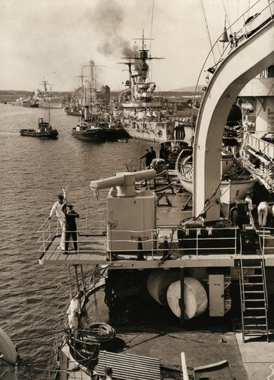 Tysk flådebesøg i Swinoujscie, 1933. af Unbekannt