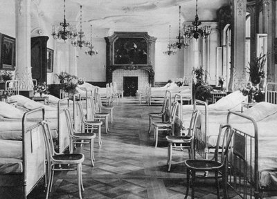Tysk hospitalskollegie for soldater, Frankfurt am Main, Tyskland, Første Verdenskrig, 1915 af Unbekannt