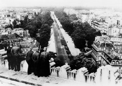 Tysk militærparade i Paris, juni 1940 af Unbekannt