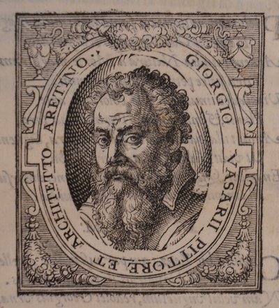 Giorgio Vasari. Fra: Giorgio Vasari, Livet af de mest fremragende italienske malere, billedhuggere og arkitekter, 1568 af Unbekannt