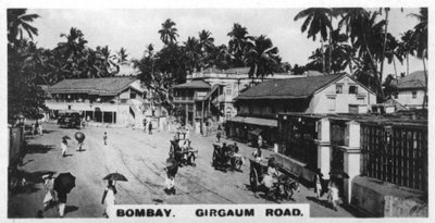Girgaum Road, Bombay, Indien, c1925 af Unbekannt
