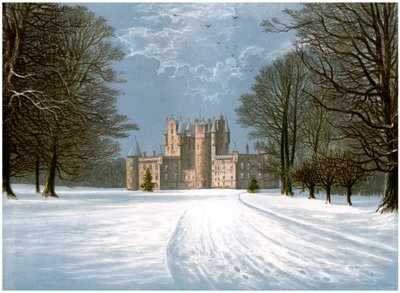 Glamis Castle, Angus, Skotland, hjemsted for jarlen af Strathmore, c1880 af Unbekannt