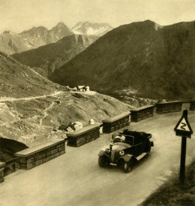 Glocknerhaus på Grossglockner High Alpine Road, Østrig, c1935. af Unbekannt