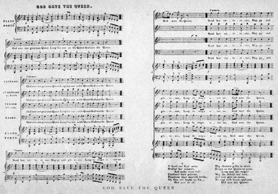 God Save the Queen, noder, 1900 af Unbekannt