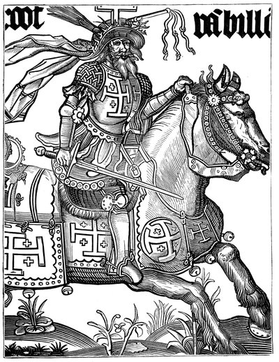 Godfrey af Bouillon, fransk korsfarer fra det 11. århundrede, 1400-tallet af Unbekannt