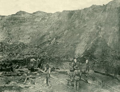 Guldminearbejdere i nærheden af Beechworth, 1901. af Unbekannt
