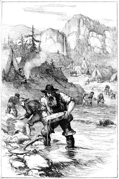 Guldvask i Californien, c1840