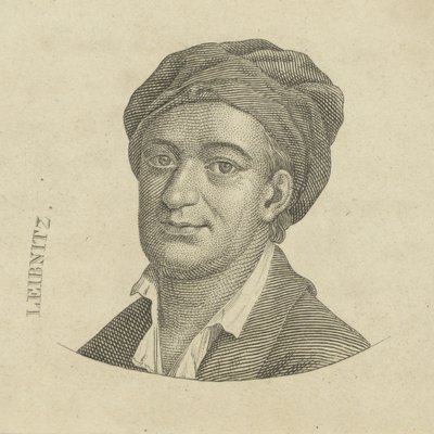 Gottfried Wilhelm Leibniz 1646-1716 , ca. 1790. af Unbekannt