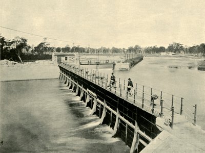 Goulburn Weir, Wahring, 1901. af Unbekannt