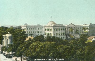 Government House, Calcutta, 1900-tallet. af Unbekannt