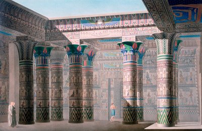 Grand Temple, Isle of Philae, Nubia, Egypten, 1800-tallet af Unbekannt