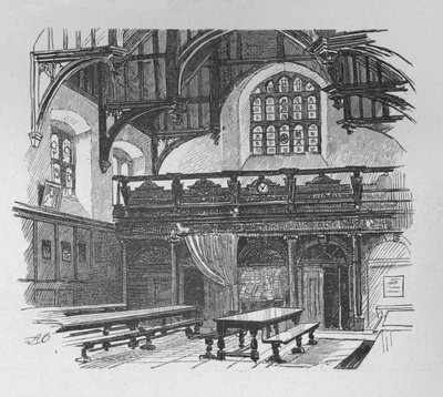 Grays Inn Hall, 1890 af Unbekannt