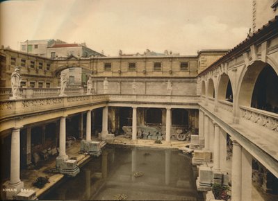 Great Bath, Roman Baths, Bath, Somerset, c1925 af Unbekannt