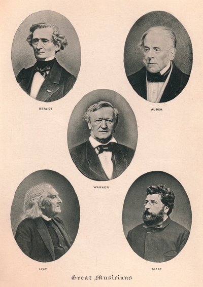 Store Musikere - Tavle II., 1895 af Unbekannt