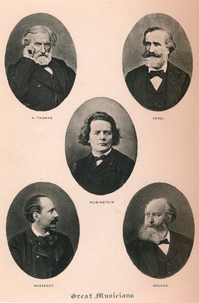 Store Musikere - Tavle I., 1895 af Unbekannt