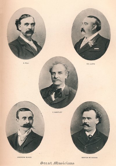 Store musikere - tavle VI., 1895 af Unbekannt
