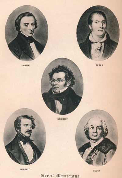 Store Musikere - Tavle XIII., 1895 af Unbekannt