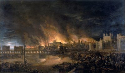 Stor brand i London af Unbekannt